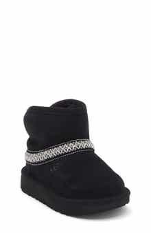 UGG® Kids' Classic Faux Fur Mini Crescent Boot