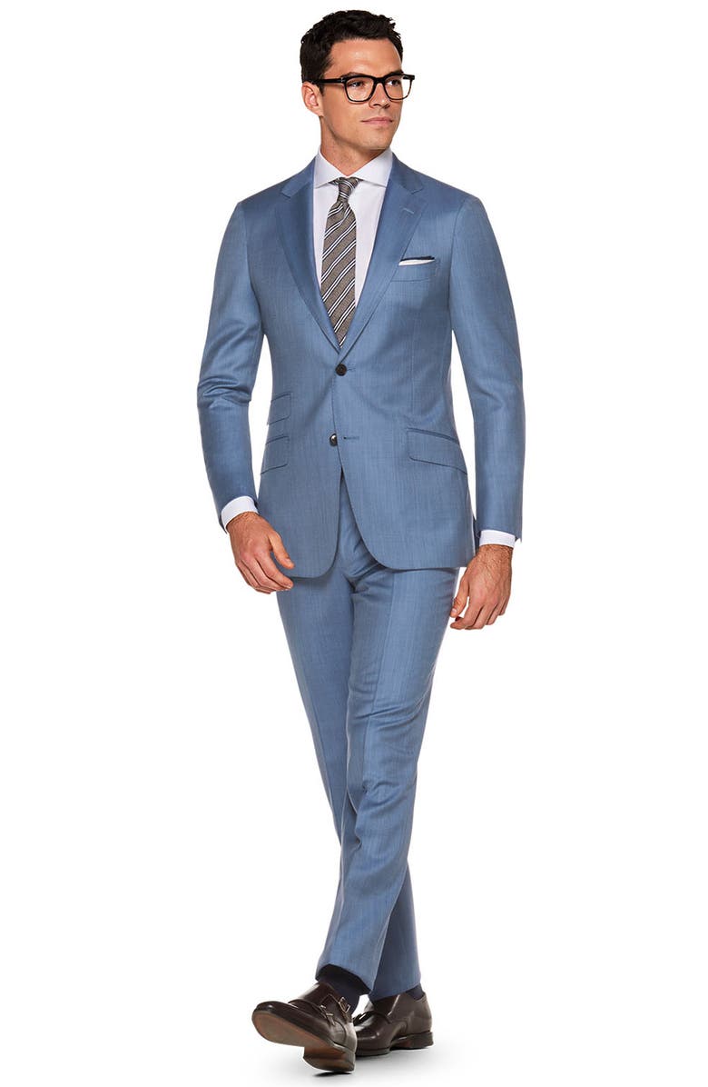 Suitsupply Solid Wool Suit, Alternate, color, 