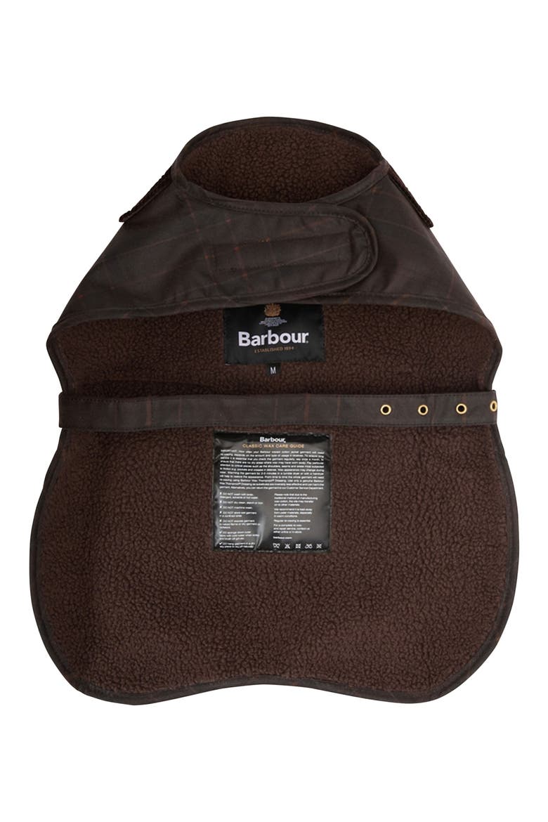 Waxed Cotton Dog Coat, Alternate, color, MUTED TARTAN
