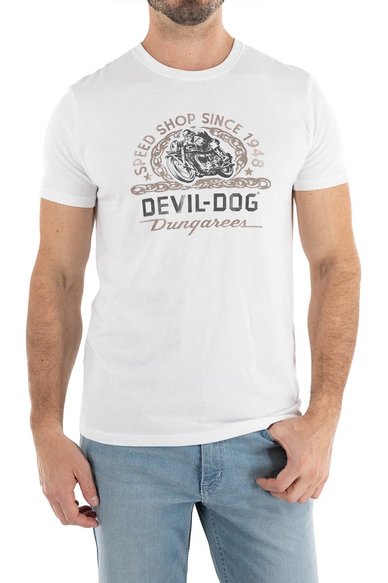 Speed Shop Graphic T-Shirt, Main, color, WHITE