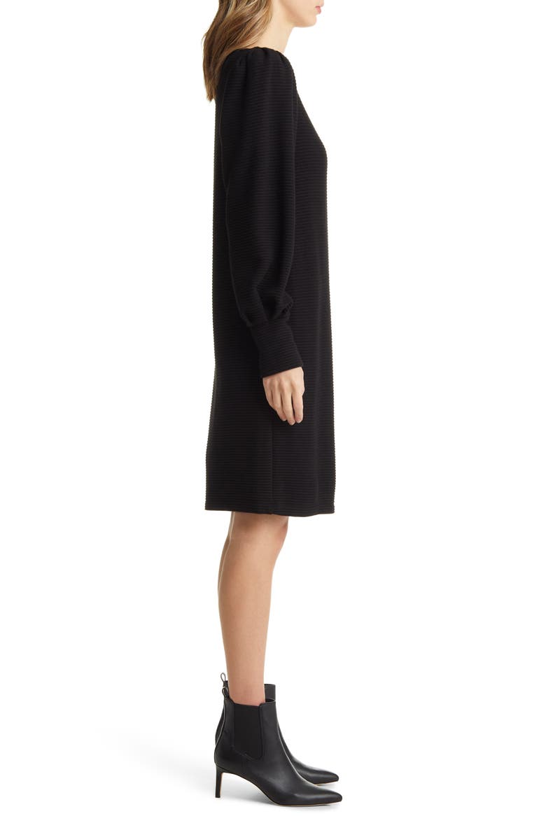 Julia Jordan PUFF SLEEVE SWEATER DRESS, Alternate, color, Black
