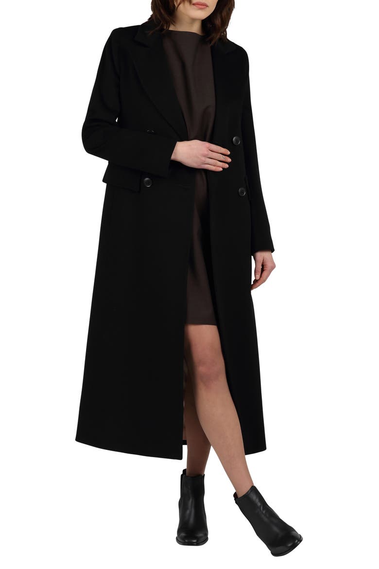 Blake Cashmere A-Line Coat, Alternate, color, BLACK