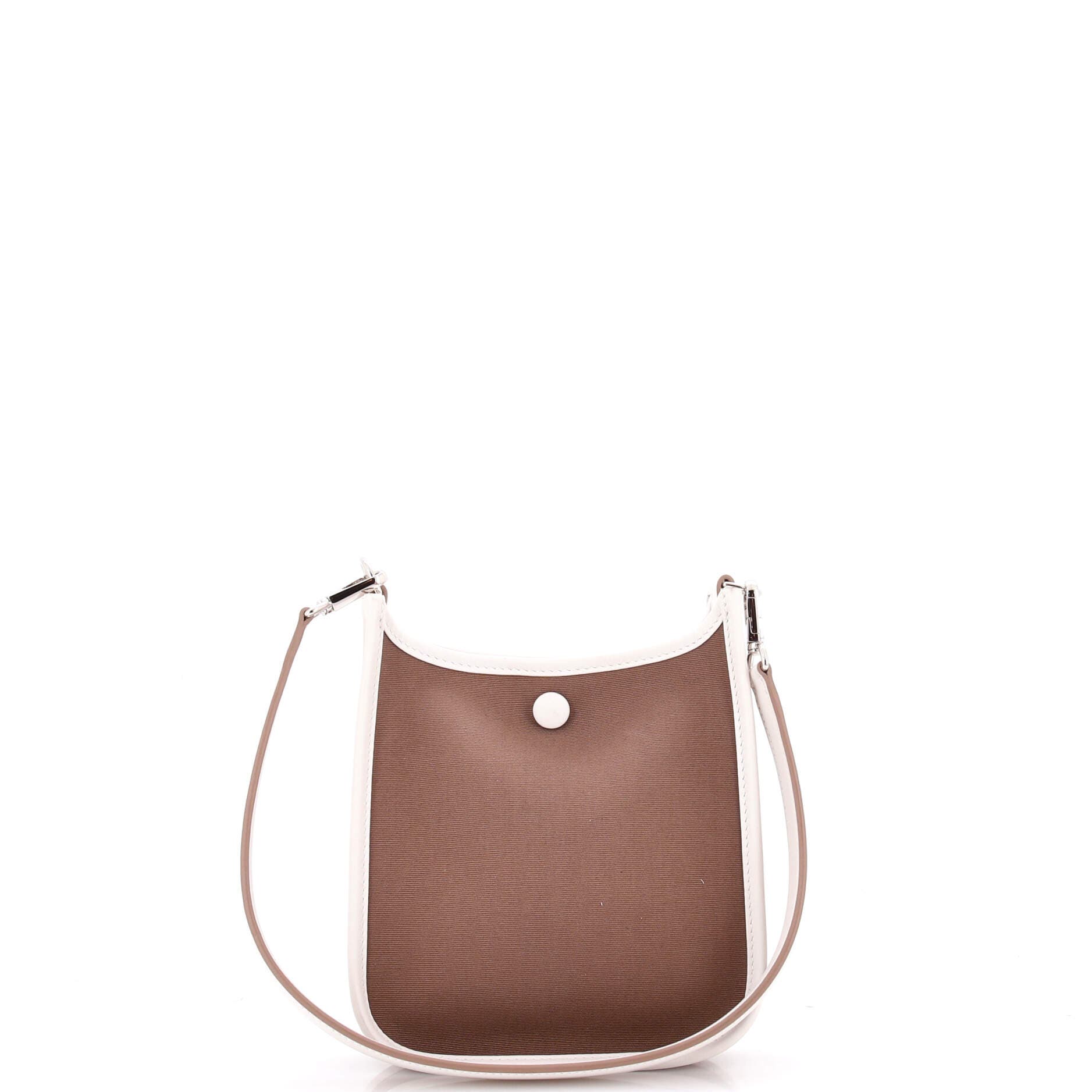 Pre-Owned Hermes Neo Evelyne Bag Toile and Leather TPM, Alternate, color, Etoupe