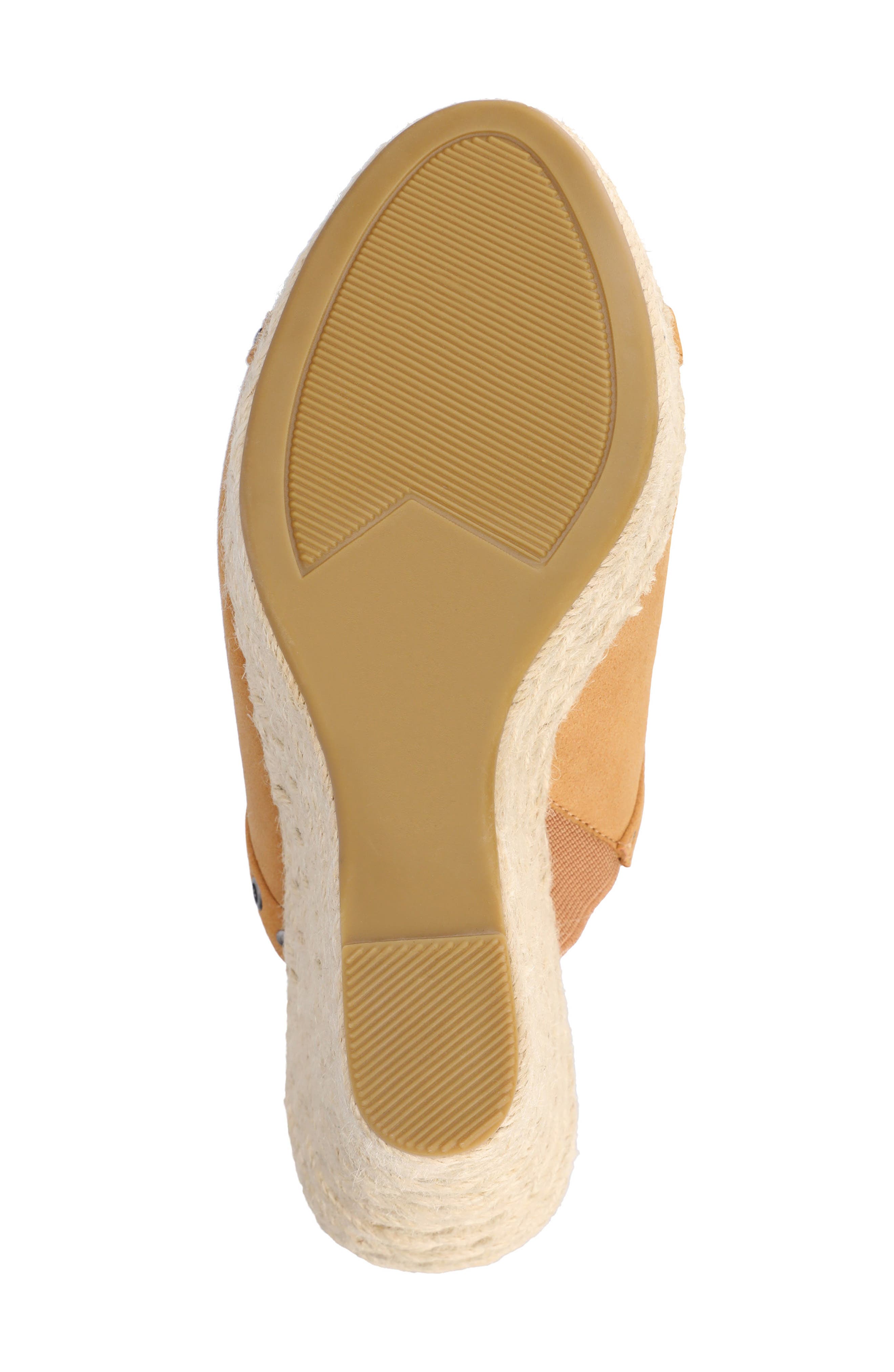 Journee Collection Yari Platform Wedge Espadrille Sandal, Alternate, color, Cognac