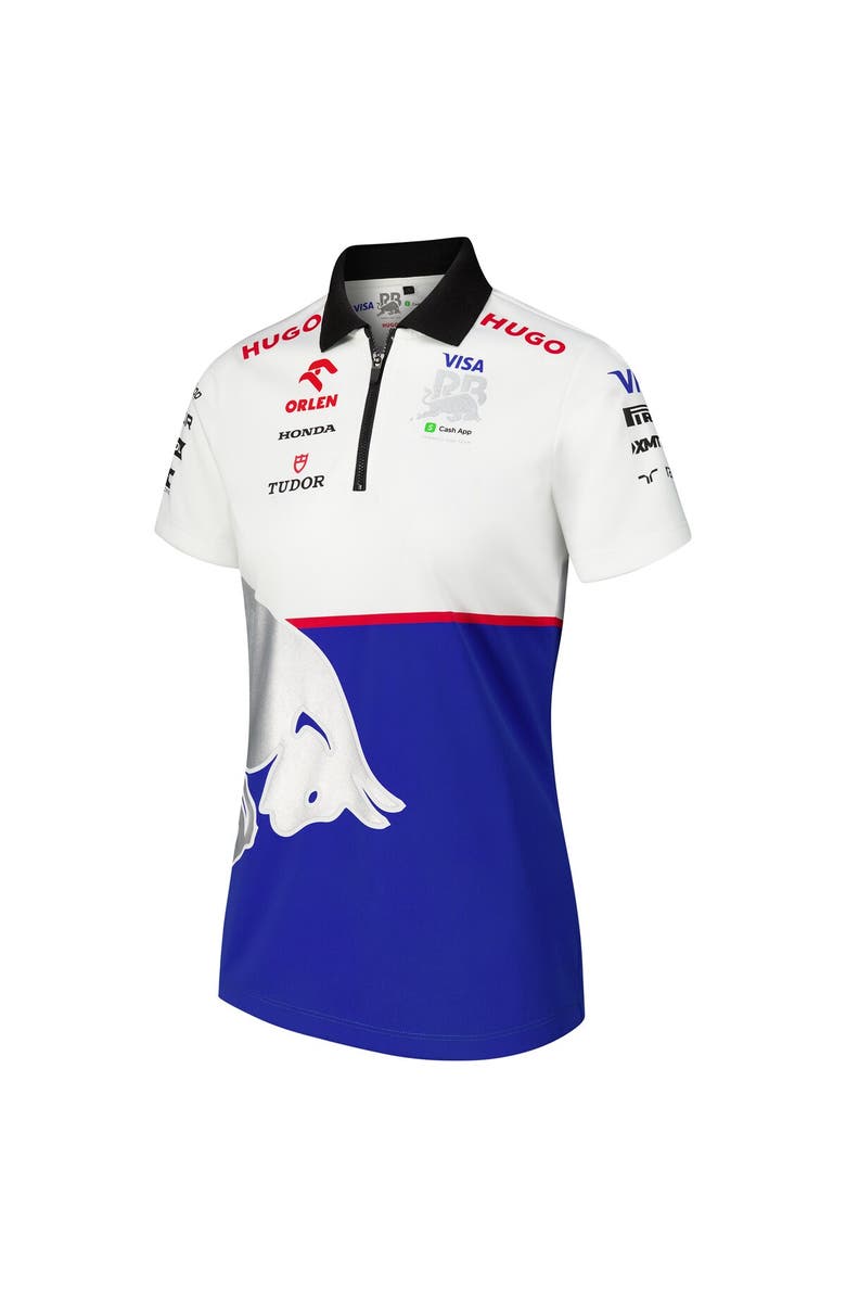 BOSS Women's Hugo Boss Royal/White RB 2023 Cash App Quarter-Zip Polo, Alternate, color, 