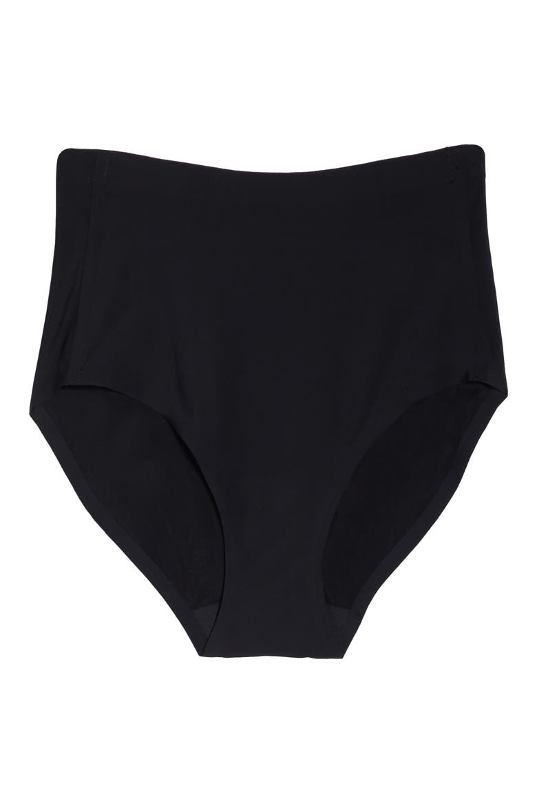 Essential High Waist Panties, Alternate, color, BLACK