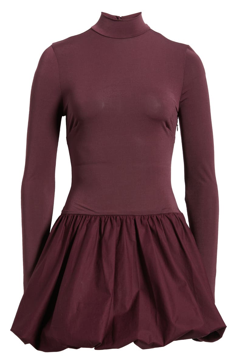 Mistress Rocks Puffball Long Sleeve Bubble Hem Minidress, Alternate, color,