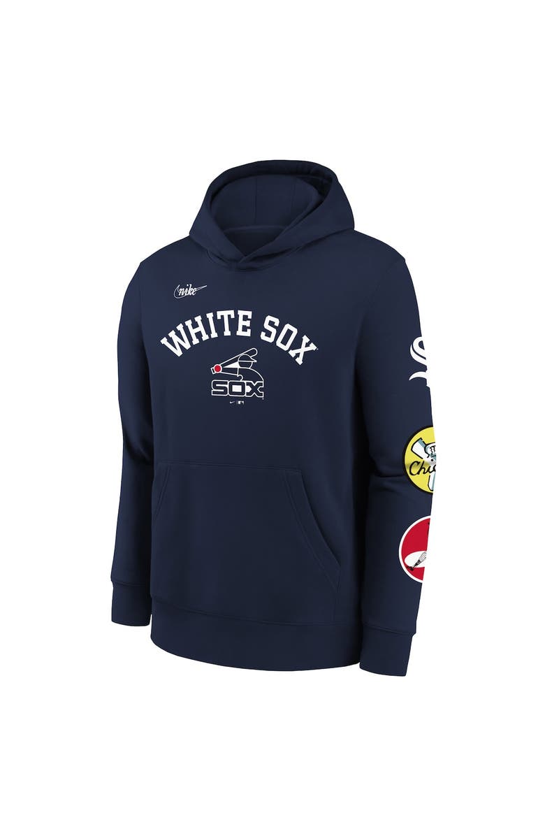 Nike Youth Nike Navy Chicago White Sox Rewind Lefty Pullover Hoodie, Alternate, color, 