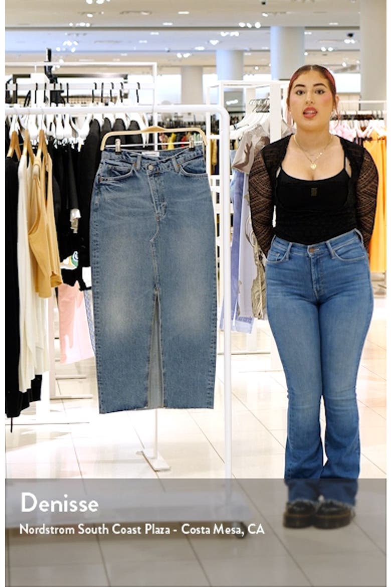 Nila Asymmetric Denim Skirt video