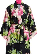 Natori Sonomi Floral Matte Wrap