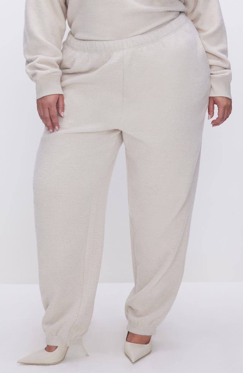 Good American Fleece Sweatpants, Alternate, color, 