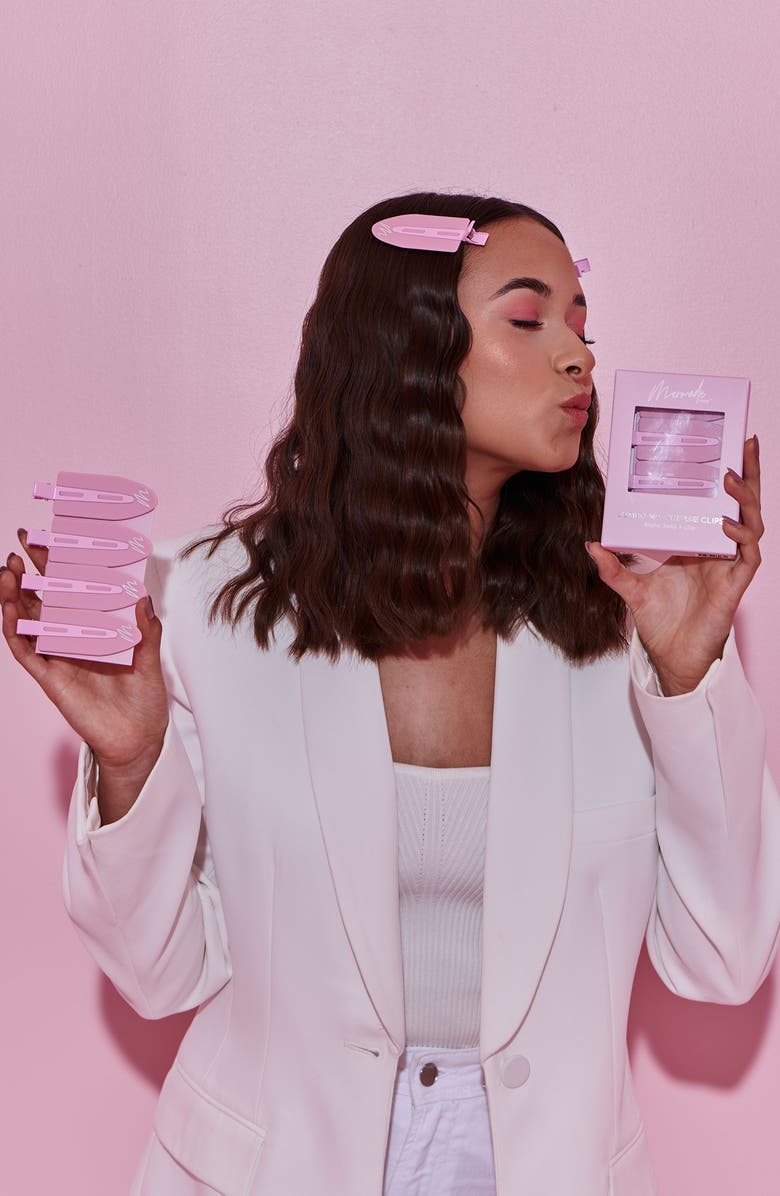 Mermade Hair 4-Pack Jumbo No-Crease Hair Clips, Alternate, color, Pink