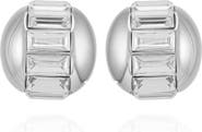 Vince Camuto Baguette Crystal Stud Earrings