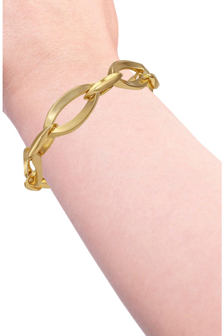 Interlocking Link Bracelet, Alternate, color, GOLD TONE