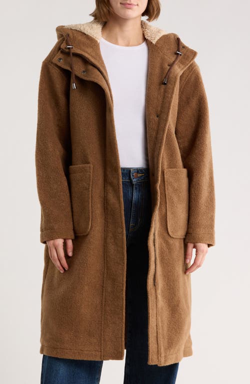 Lucky Brand Missy Hooded Jacket In Brown