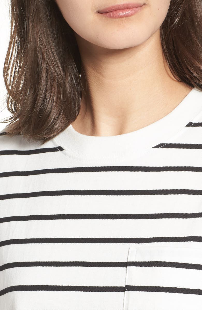 Madewell Stripe Easy Crop Tee, Alternate, color, 