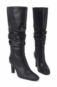 Fallon Faux Leather Knee High Boot