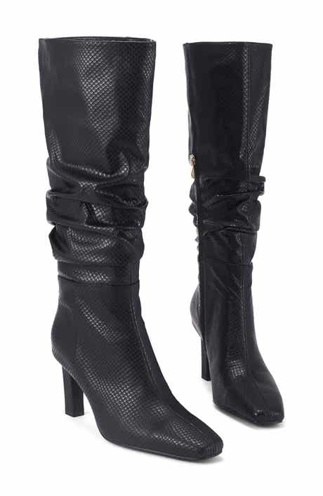 Fallon Faux Leather Knee High Boot