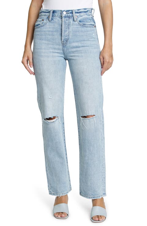 Cassie Super High Waist Straight Leg Jeans (By My Side)