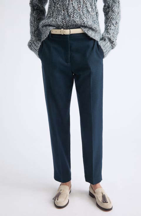 New New York Straight Leg Wool & Cashmere Pants