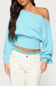 EDIKTED Ravenna Off the Shoulder Sweater