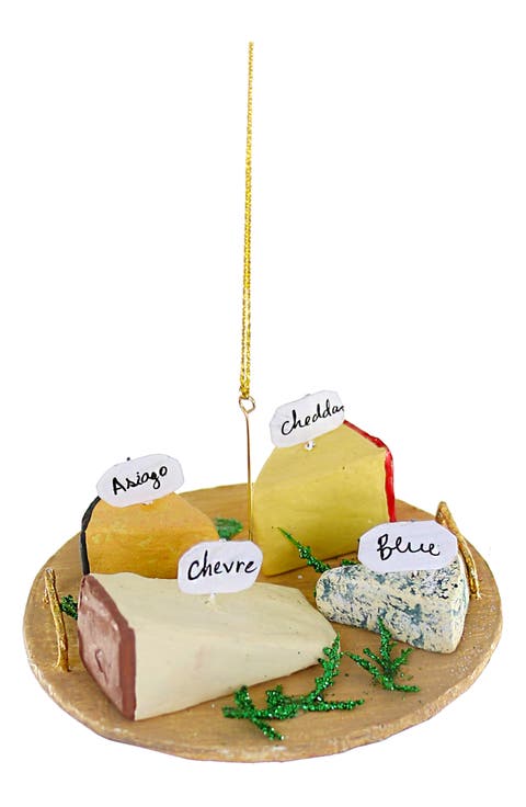 Cheese Tray Glass Ornament