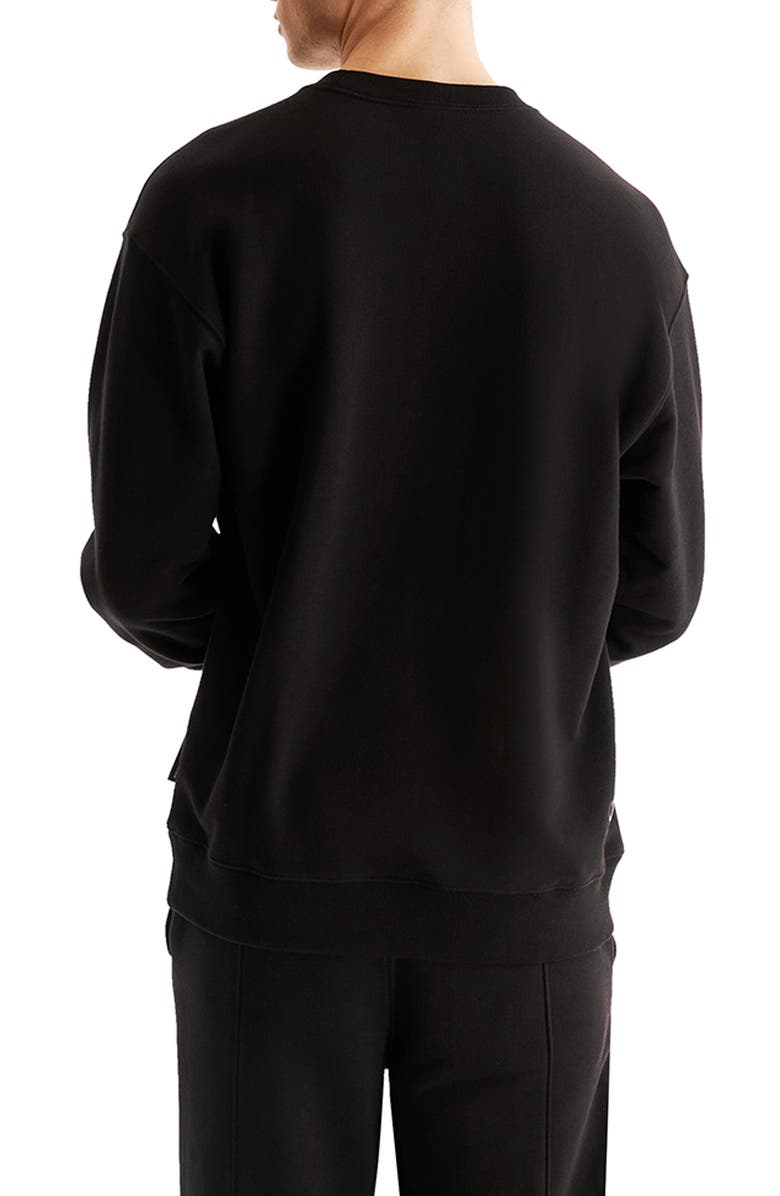 On Club Crewneck Cotton Blend Sweatshirt, Alternate, color, Black