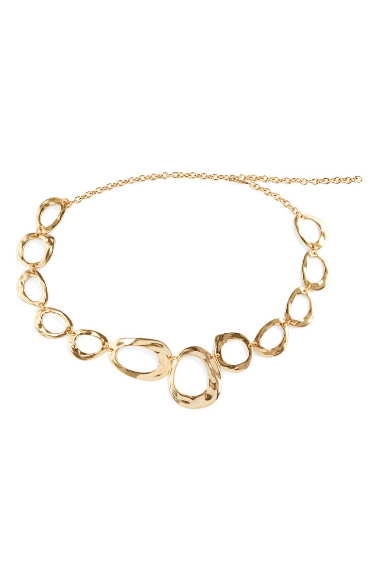 Zimmermann Alight Round Link Chain Belt, Main, color, Gold