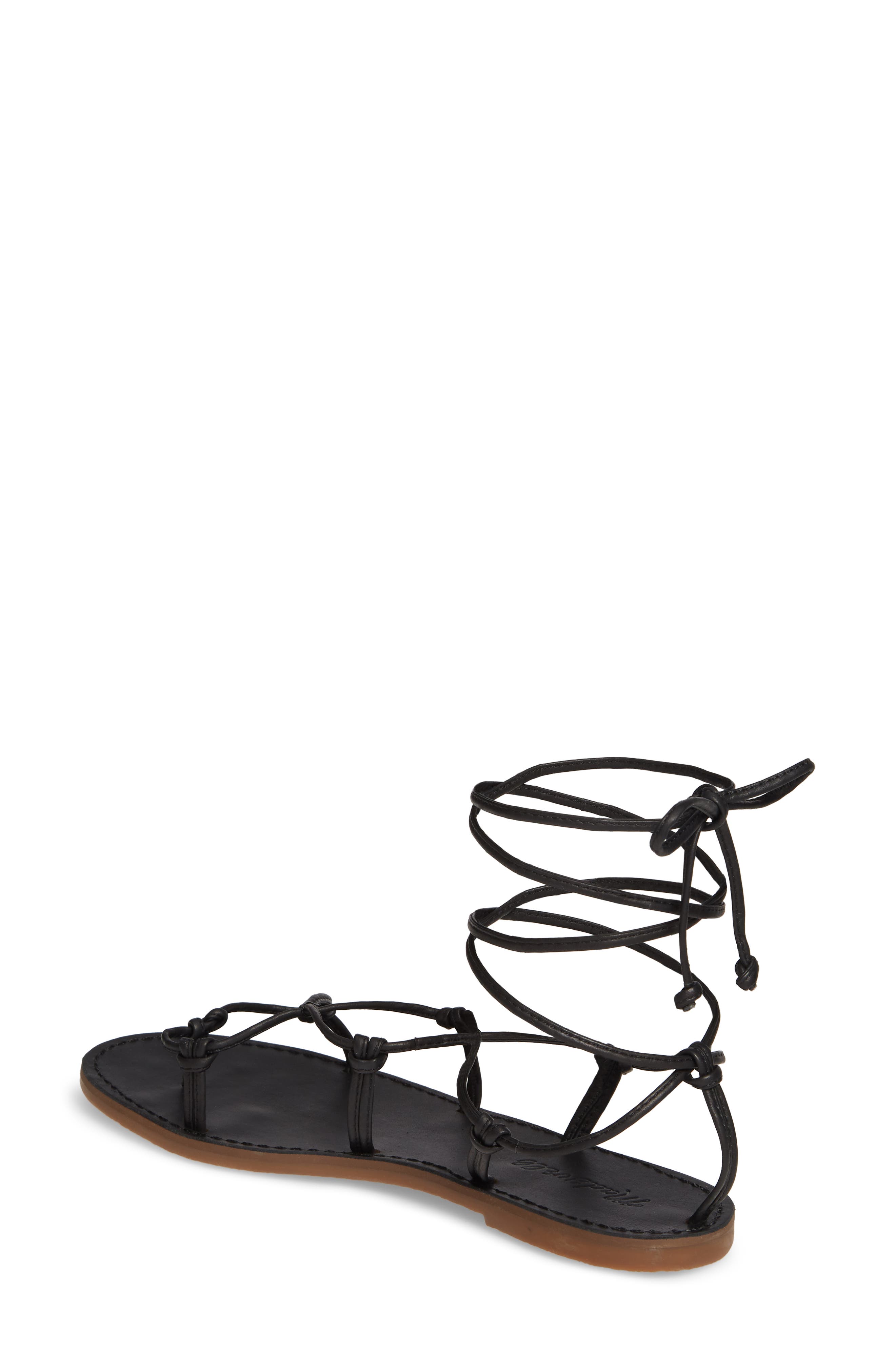 Madewell The Boardwalk Lace-Up Sandal, Alternate, color, 