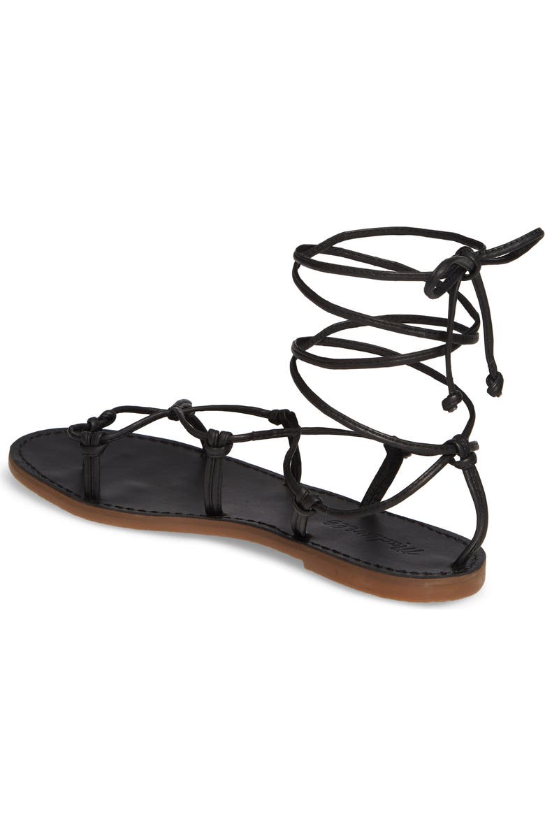 Madewell The Boardwalk Lace-Up Sandal, Alternate, color,