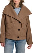 Bernardo Funnel Neck Coat
