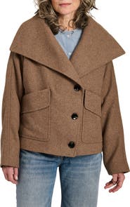 Bernardo Funnel Neck Coat