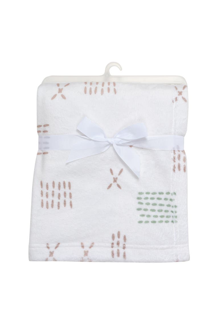 Farmyard Friends Soft White Fleece Baby Blanket, Alternate, color, Cream