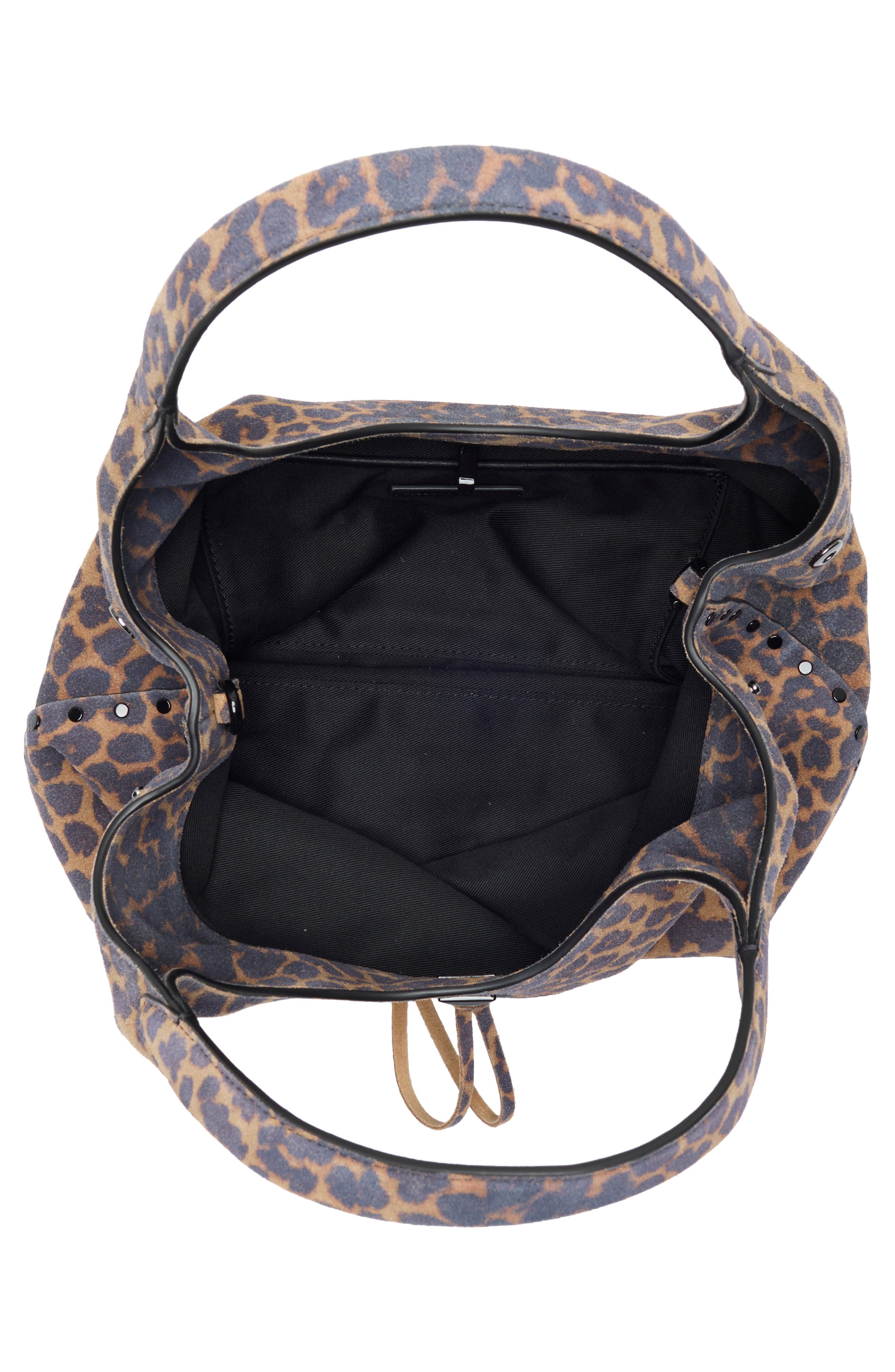 Rebecca Minkoff Darren Leather Carrysome Bag, Alternate, color, Leopard