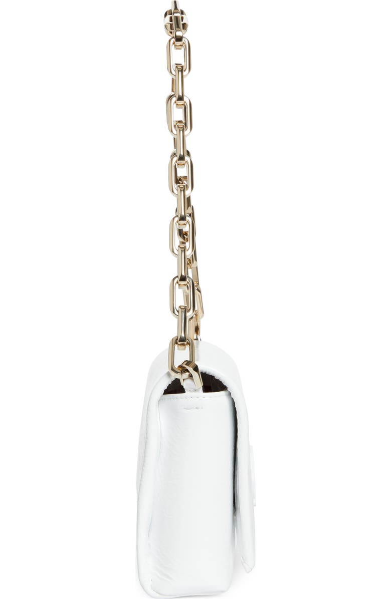 Christian Louboutin Loubi54 Soft Naplak Leather Shoulder Bag, Alternate, color, Bianco