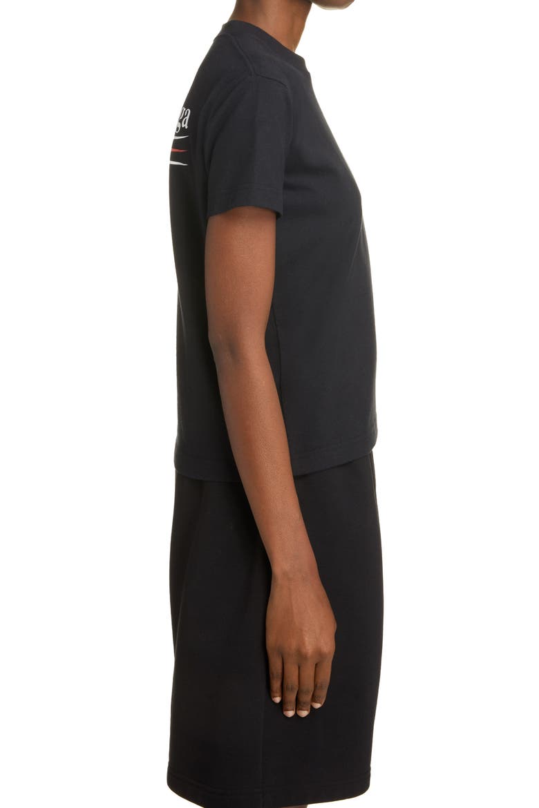 Campaign Logo Graphic Tee, Alternate, color, BLACK/ WHITE