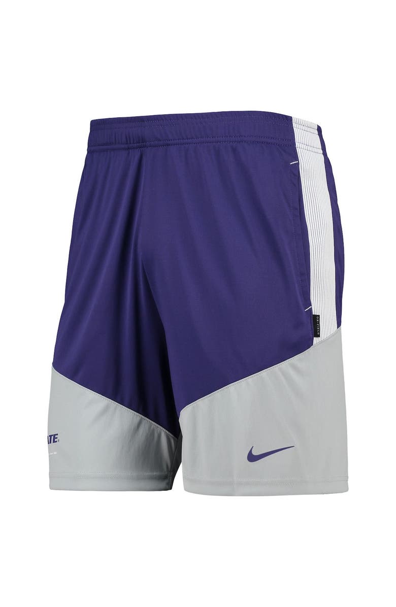 Nike Men's Nike Purple/Gray Kansas State Wildcats Performance Player Shorts, Alternate, color, 