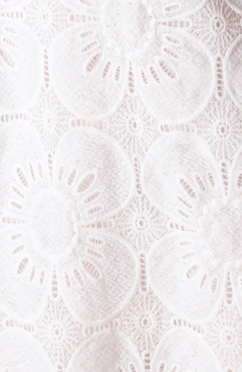 FLYING TOMATO Lace Cap Sleeve Dress, Alternate, color, White