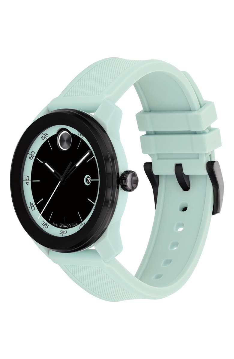 Movado Bold TR90 Silicone Strap Watch, 42mm, Alternate, color,