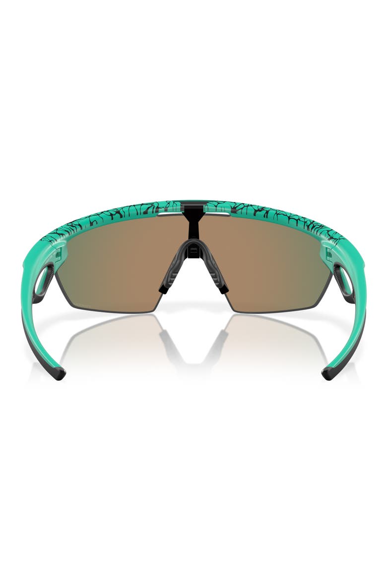 36mm Rectangle Wrap Sunglasses, Alternate, color, RUBY