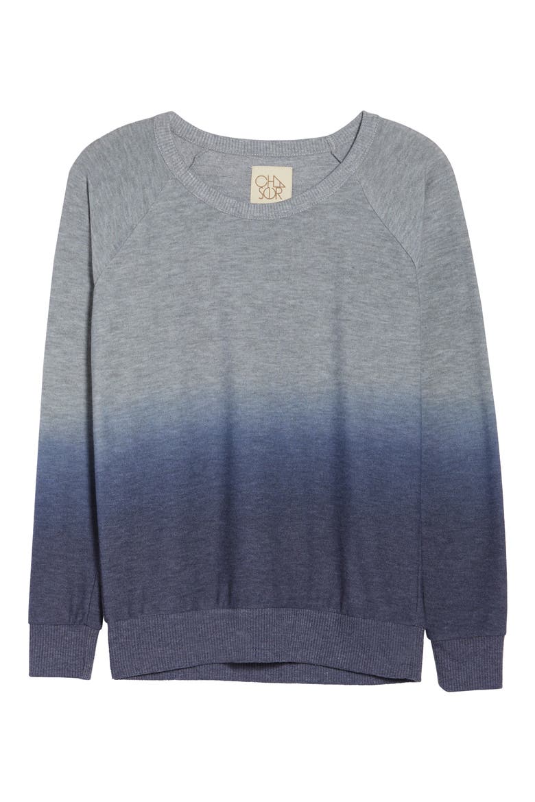 Ombré Cozy Pullover, Alternate, color, NAVY OMBRE
