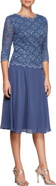 Alex Evenings Faux Two-Piece Cocktail Dress