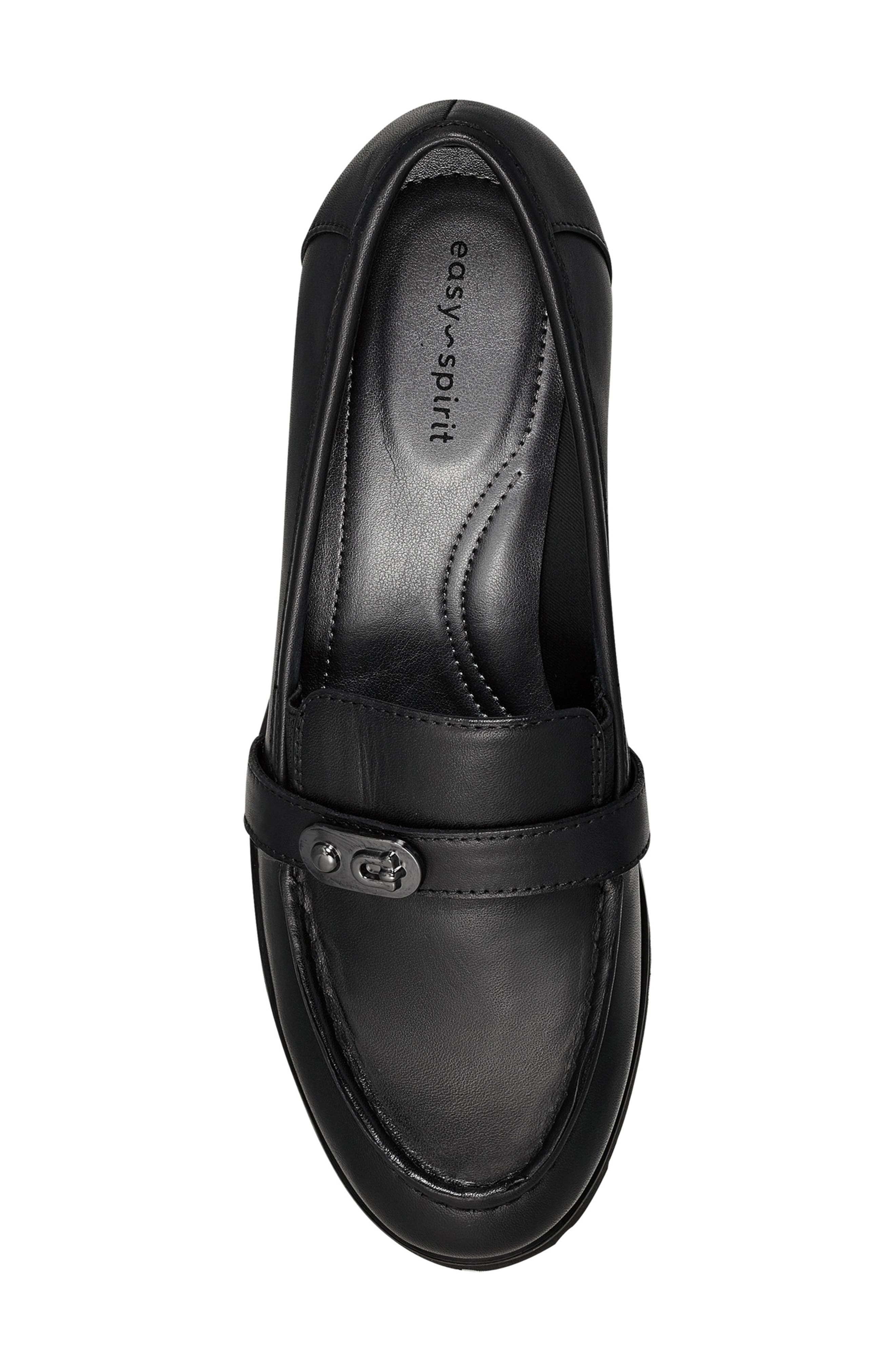 Wendy Suede Loafer, Alternate, color, BLACK LEATHER