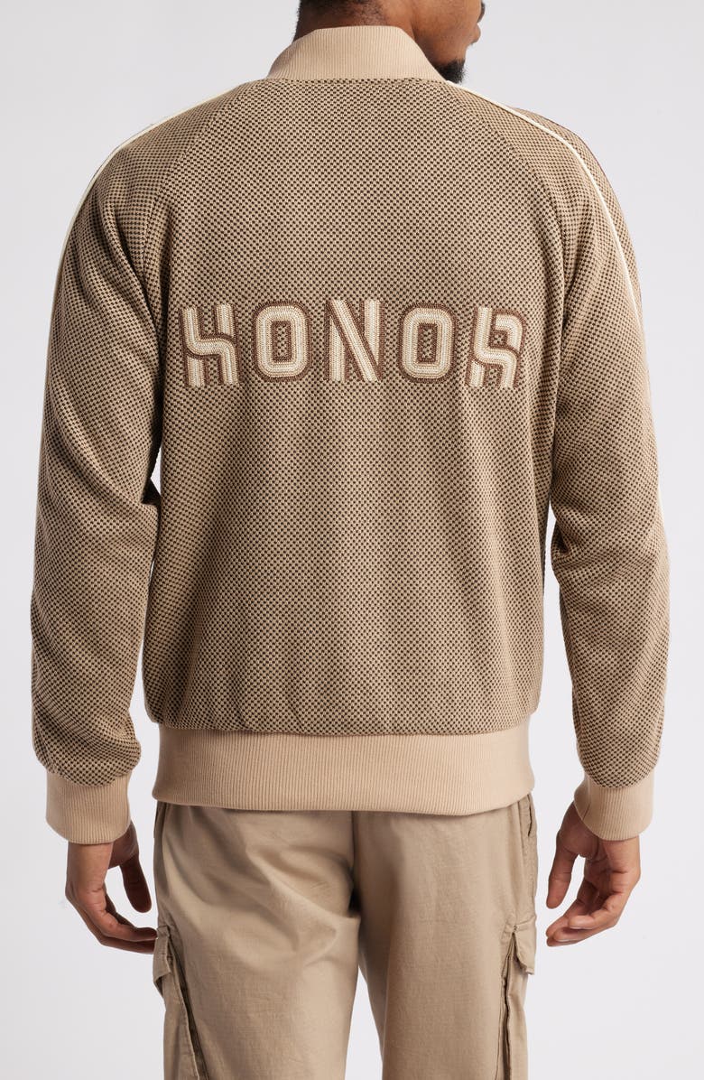 HONOR THE GIFT Geometric Jacquard Knit Track Jacket, Alternate, color,