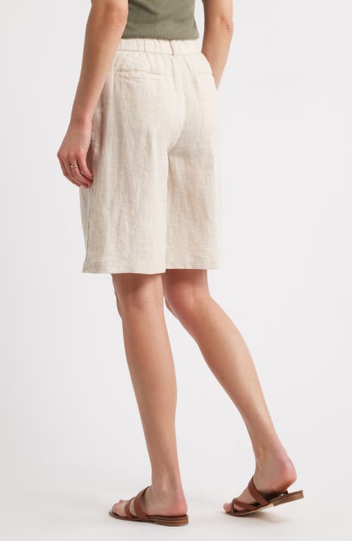 Shop Caslonr Caslon(r) Easy Waist Linen Bermuda Shorts