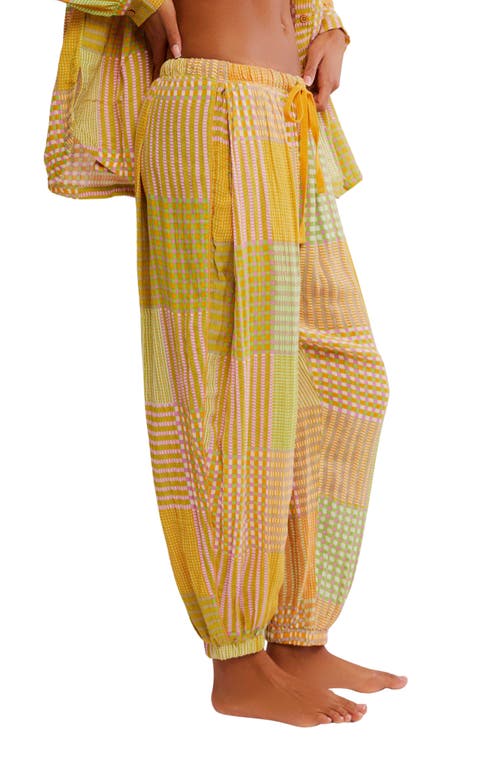 Free People Night After Night Pajama Pants In Multi