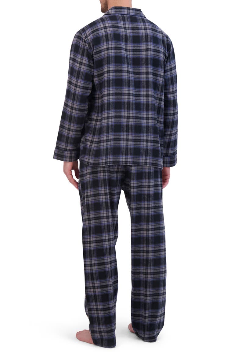 2-Piece Flannel Pajama Set, Alternate, color, GREY PLAID