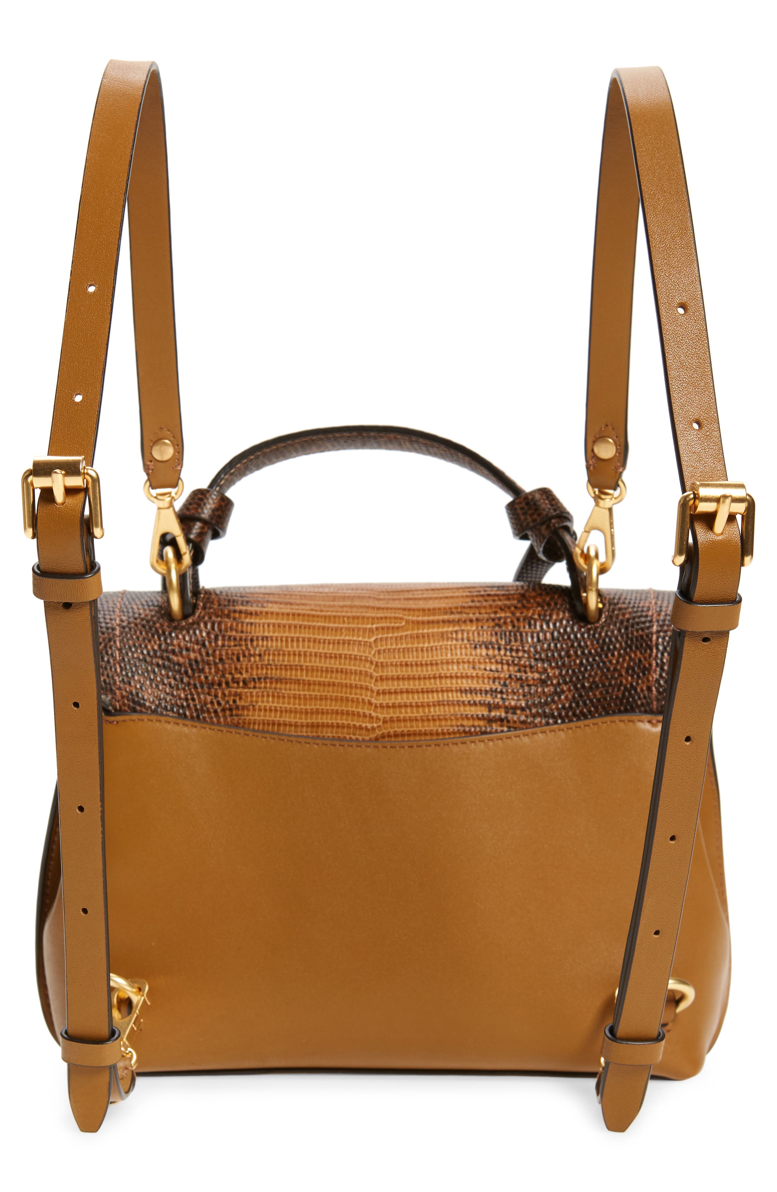 Rebecca Minkoff Medium Stella Convertible Leather Backpack, Alternate, color, 