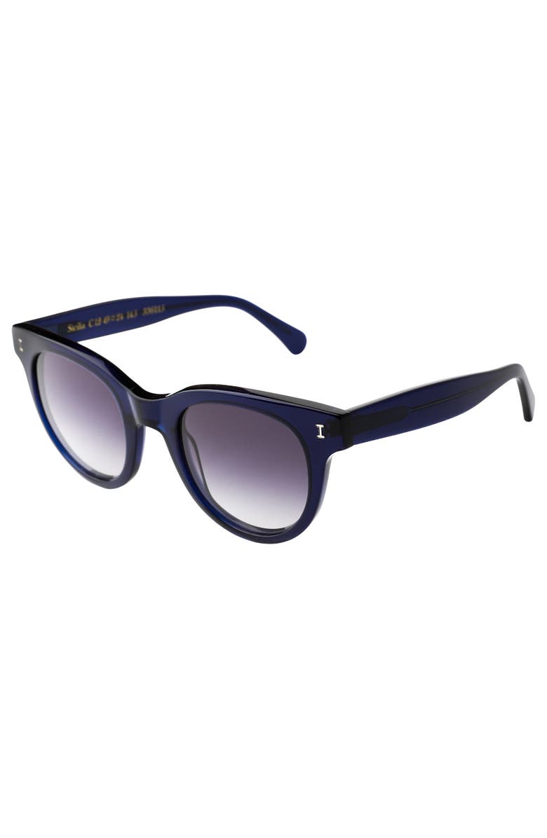 Illesteva Sicilia Sunglasses, Alternate, color, Navy / Grey