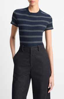Vince Stripe Rib Sweater